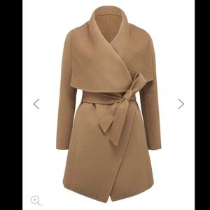 Ever New Melbourne Pearl Wrap Coat in Carmel NWT